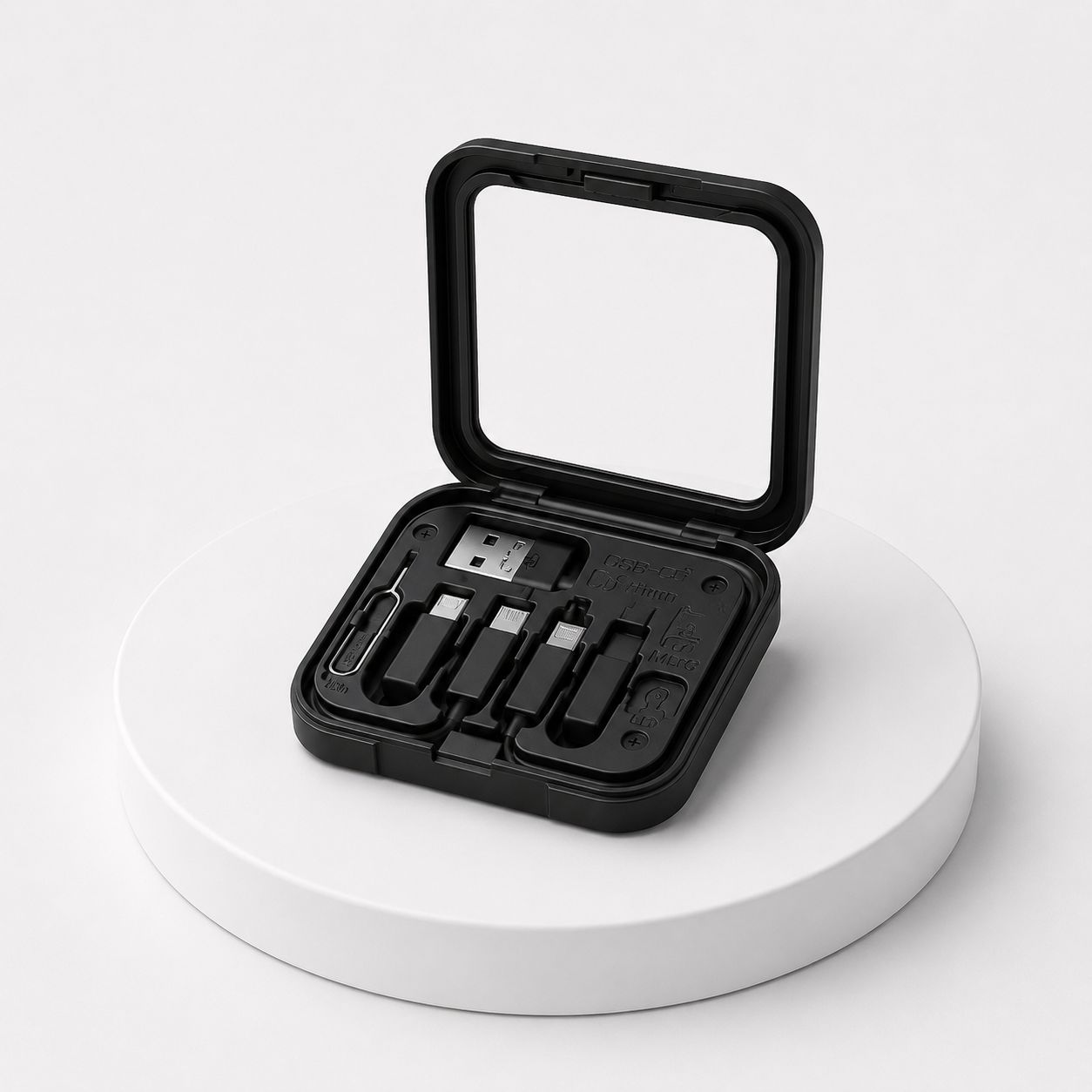Portable Multi-Function Charging Cable & SIM Card Storage Kit