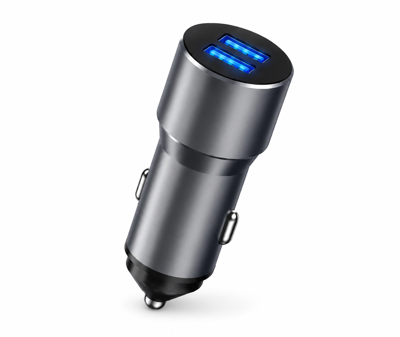 Aspor Dual USB Fast Car Charger – Sleek & Powerful On-the-Go Charging