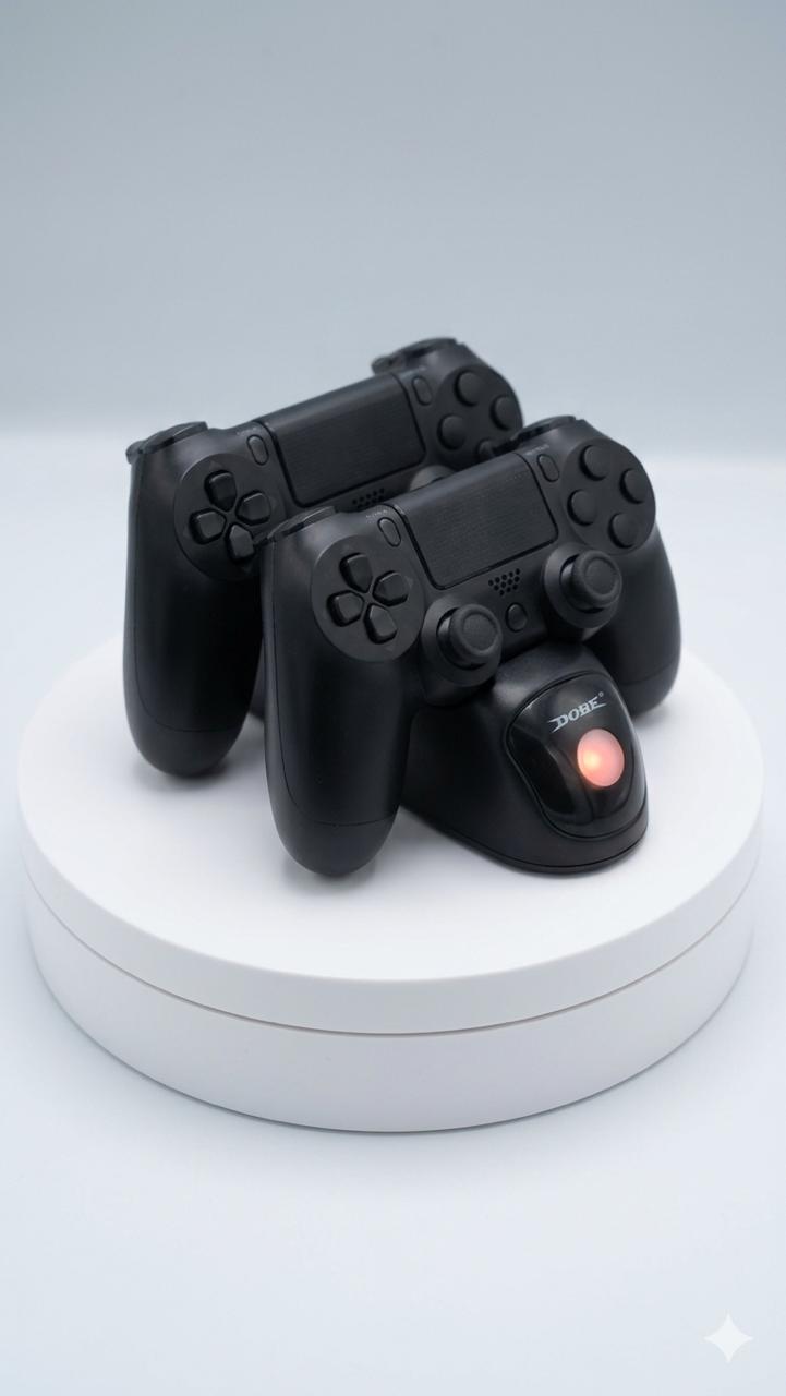 DOBE Dual Charging Dock for PS4 Controllers – Fast & Convenient Charging Station