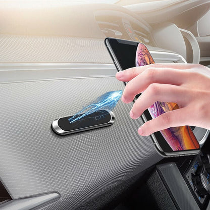Magnetic dashboard phone holder