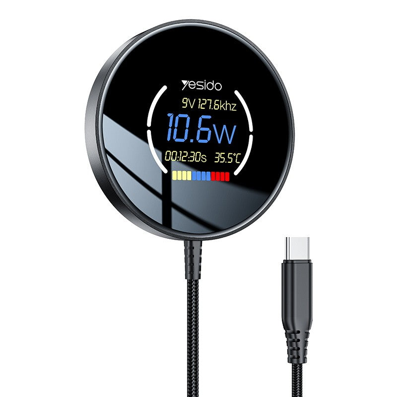 Digital Display Magnetic Wireless Charger