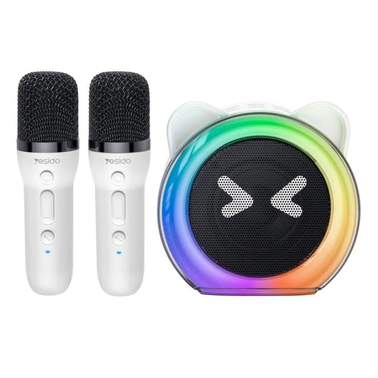 Cute Ears bluetooth 5.3 Karaoke Speaker with Dual Microphones for Kids