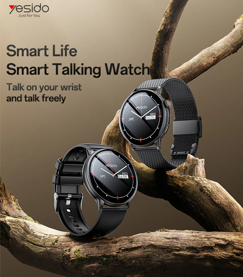YESIDO 1020 Smart Watch – Bluetooth Calling, Heart Rate & Fitness Tracker