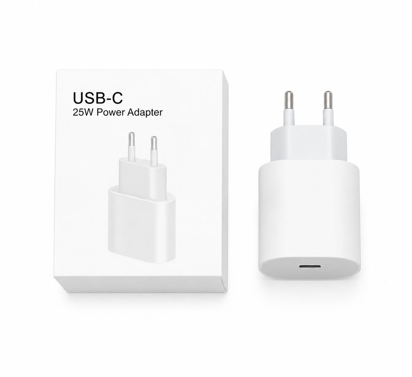 25W USB-C Fast Charging Power Adapter – White