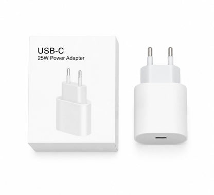 25W USB-C Fast Charging Power Adapter – White