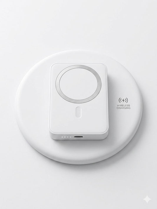 10000mAh Magnetic Wireless Power Bank – White