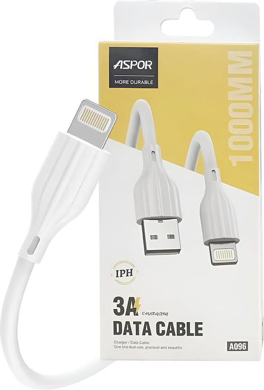 Aspor A096 3A Lightning Fast Charging Cable – 1M