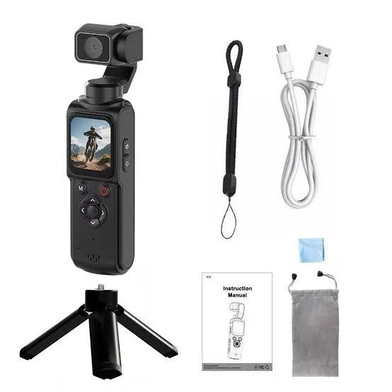4K Ultra HD Pocket Gimbal Camera with Smart Face Tracking & 330° Automatic