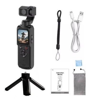 4K Ultra HD Pocket Gimbal Camera with Smart Face Tracking & 330° Automatic