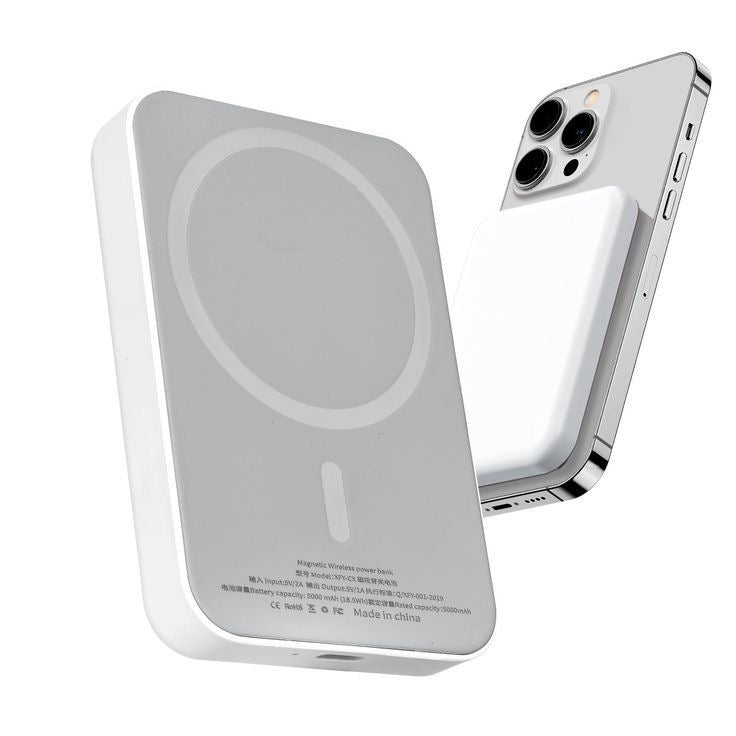 10000mAh Magnetic Wireless Power Bank – White
