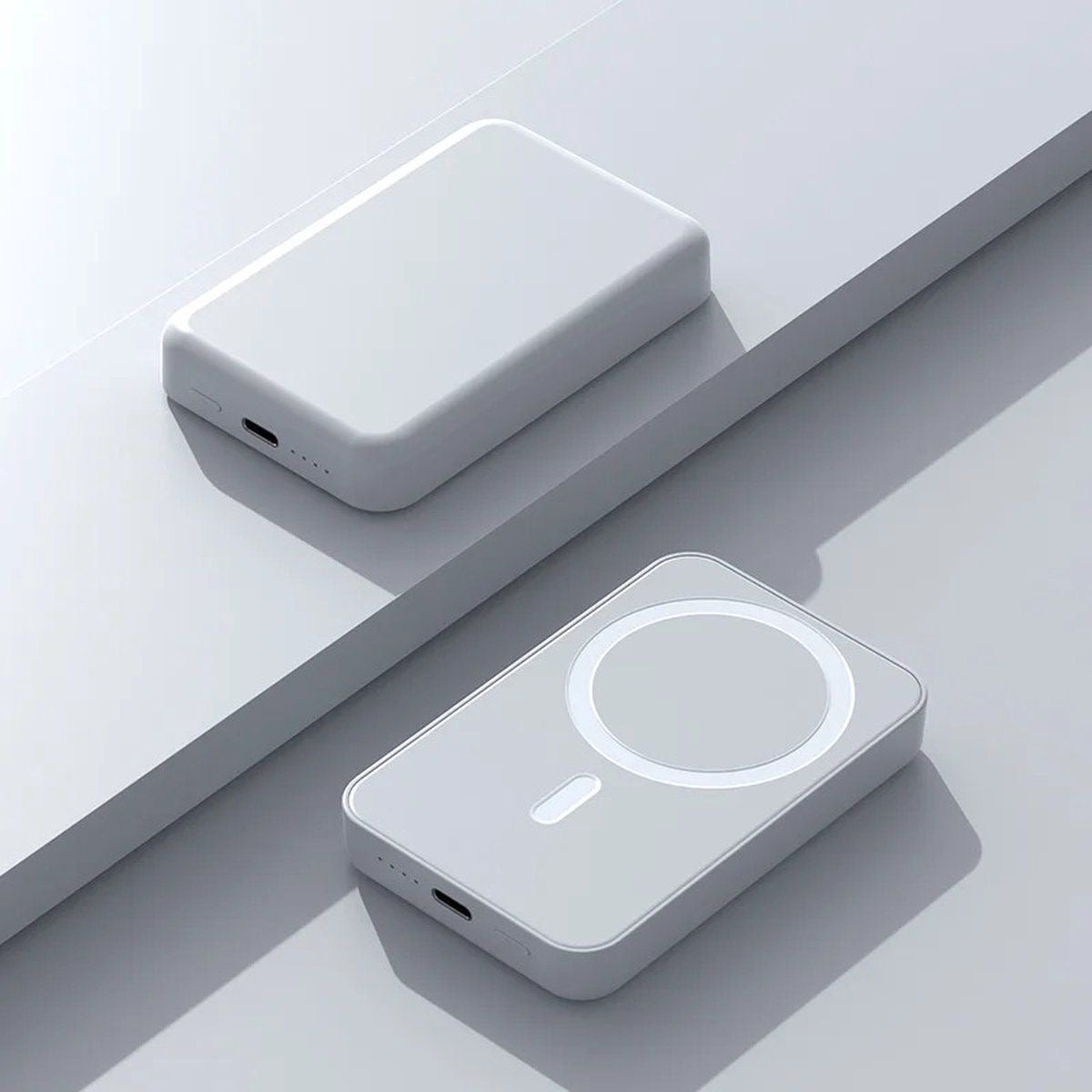 10000mAh Magnetic Wireless Power Bank – White
