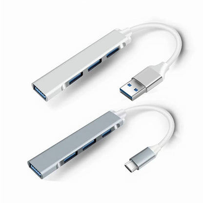 4-in-1 USB Multi-Interface Adapter Hub – High-Speed Portable
