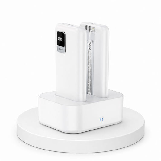 Dual Port Power Bank Charging Station – 10000mAh x2